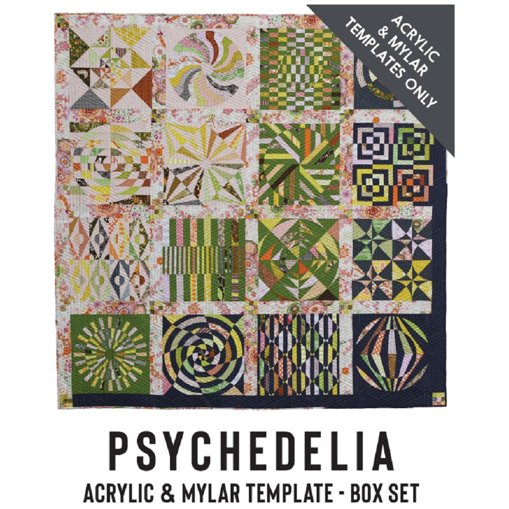 Jen Kingwell Quilt Pattern: Psychedelia Booklet Acrylic Template Set