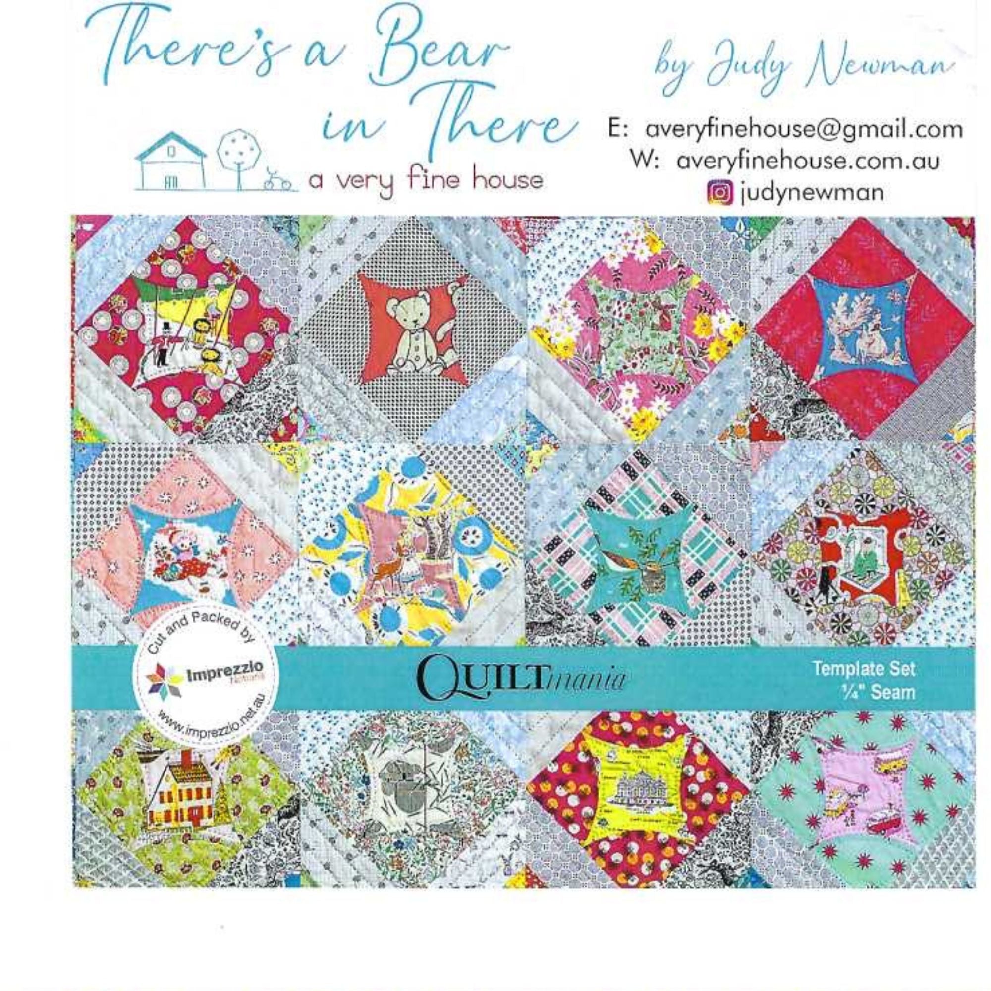 Judy Newman - A Very Fine House - There's a Bear in there Template Set