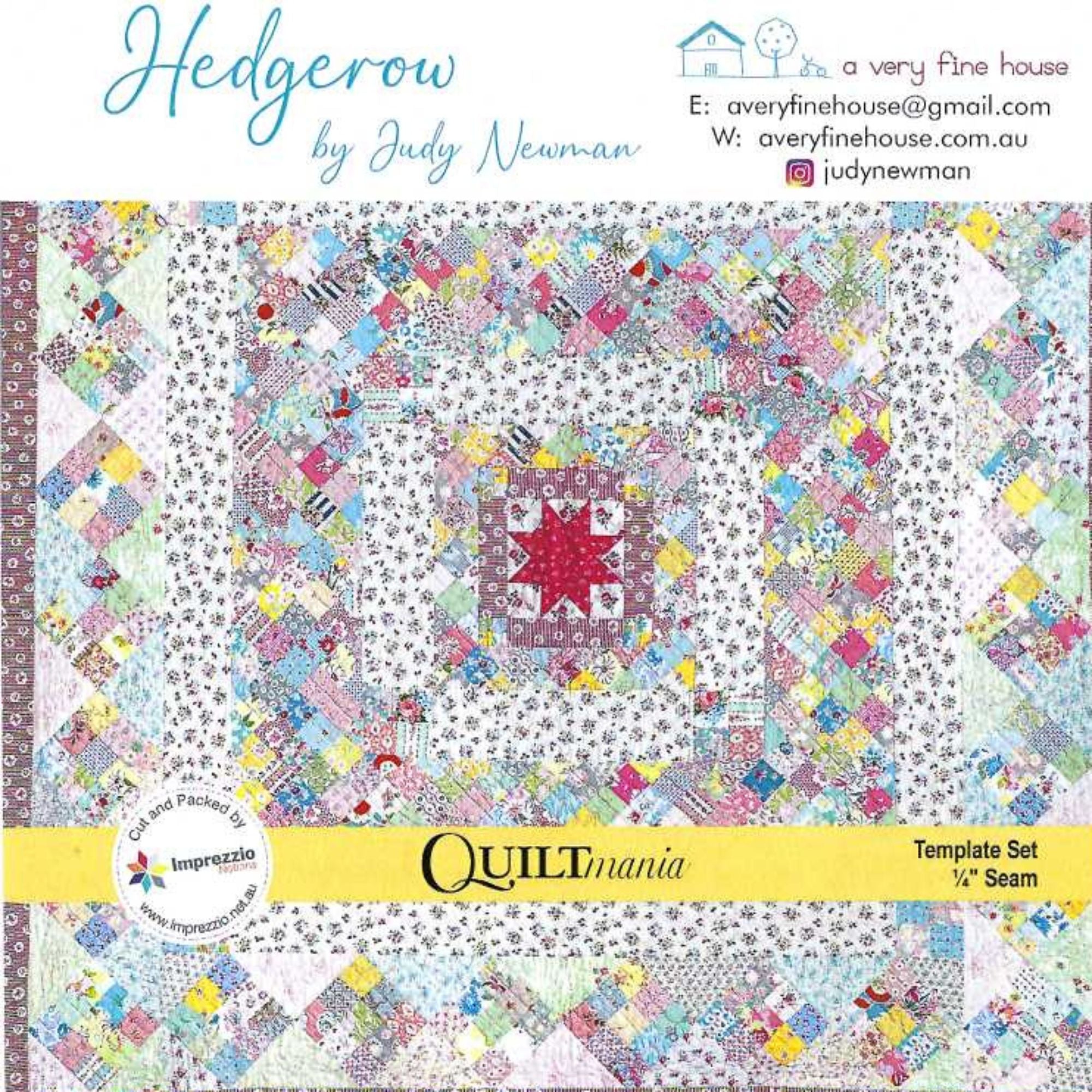 Judy Newman - A Very Fine House - Hedgerow Template Set