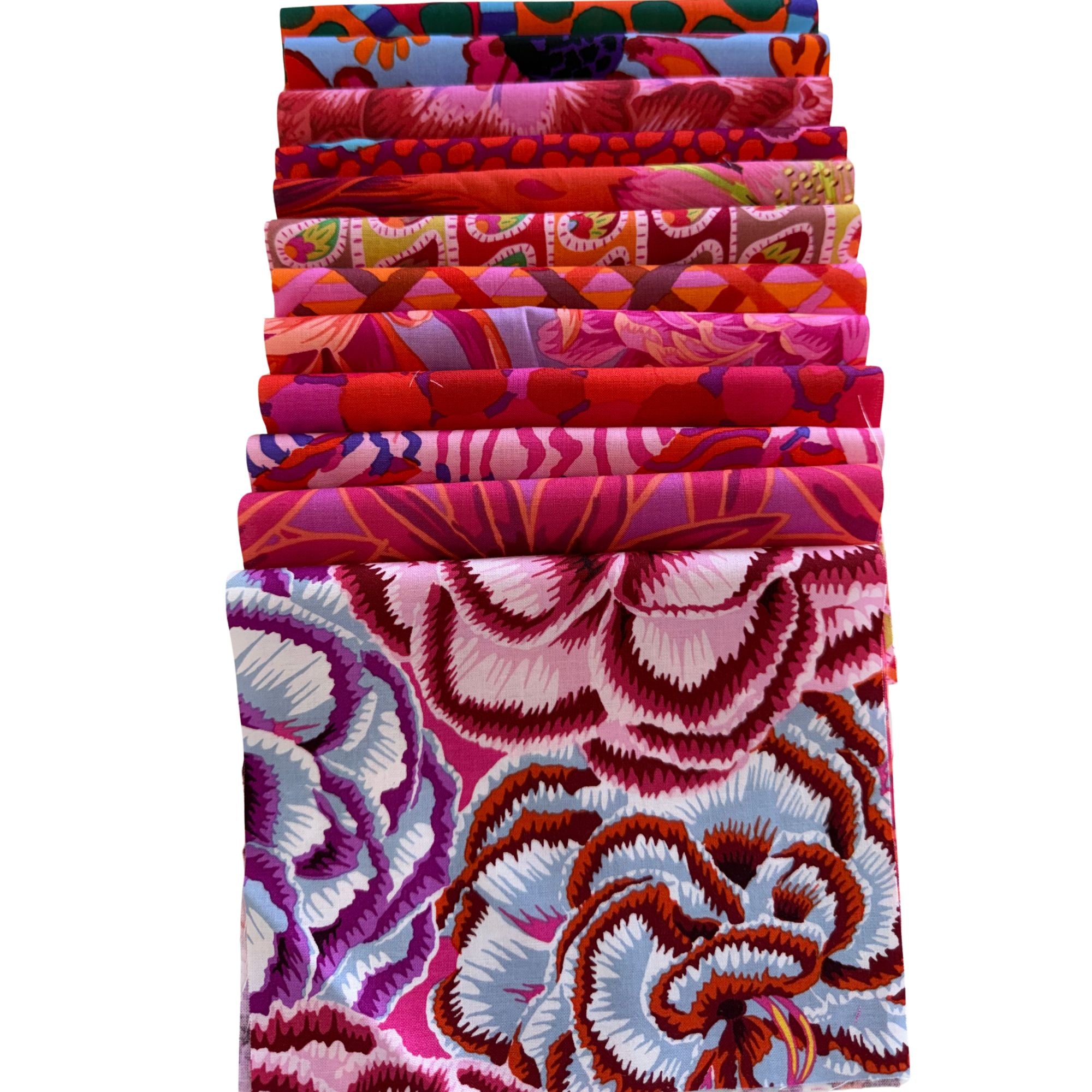 Kaffe Fassett Fabric Pack Red 12 (10" x 6")