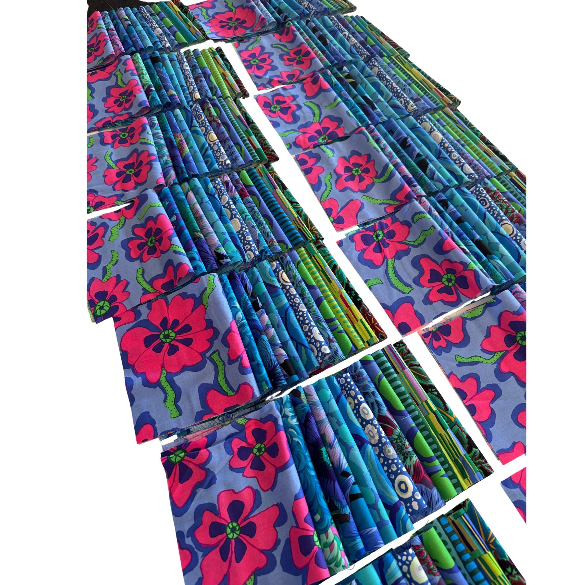 Kaffe Fassett Fabric Pack Blue / Green 12 (10" x 6")