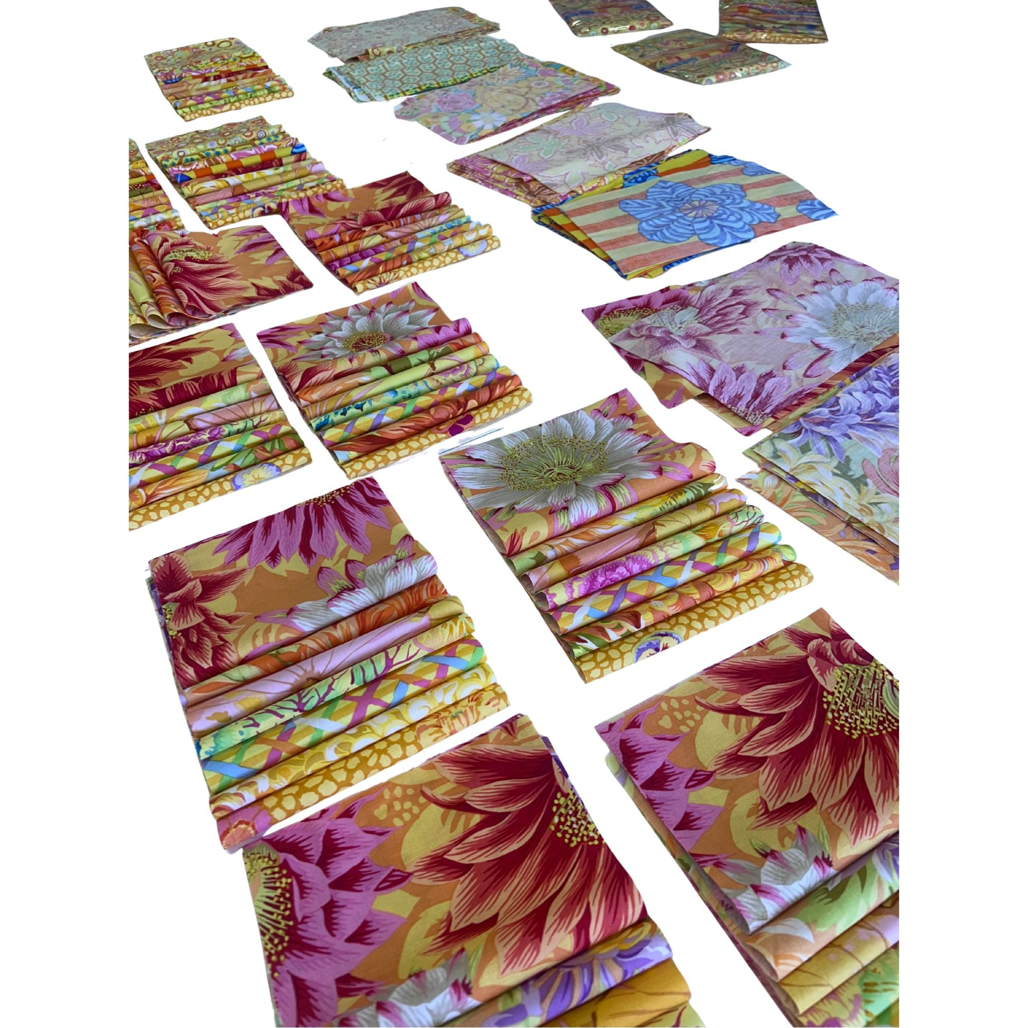 Kaffe Fassett Fabric Pack Yellow 12 pcs (10" x 6")