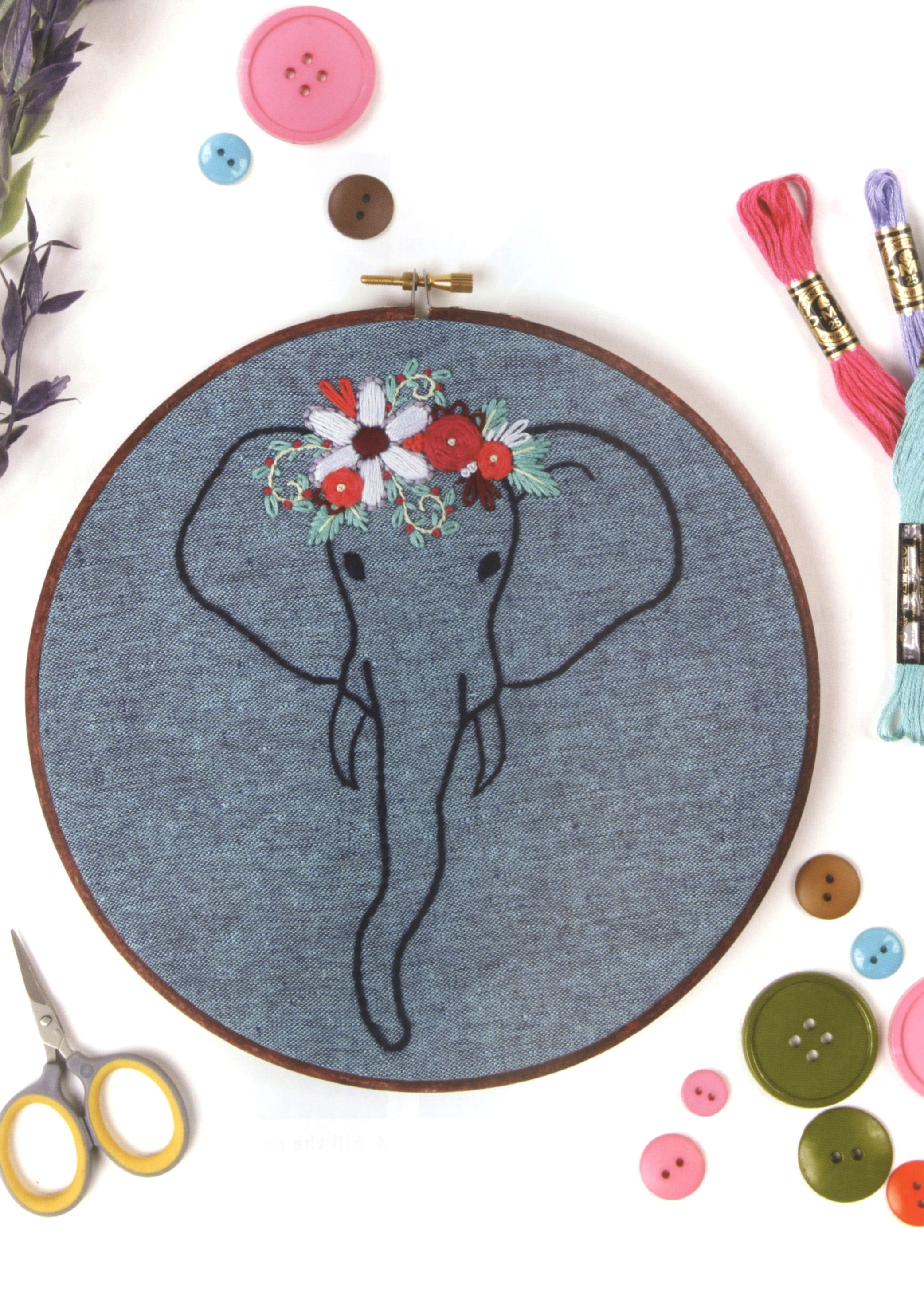 Animal Embroidery Workbook - Jessica Long - Step By Step Techniques and Patterns