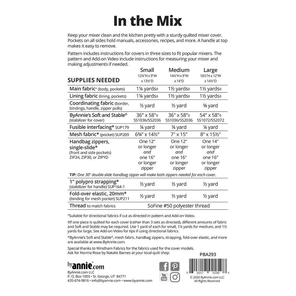 By Annie: In the Mix Sewing Pattern
