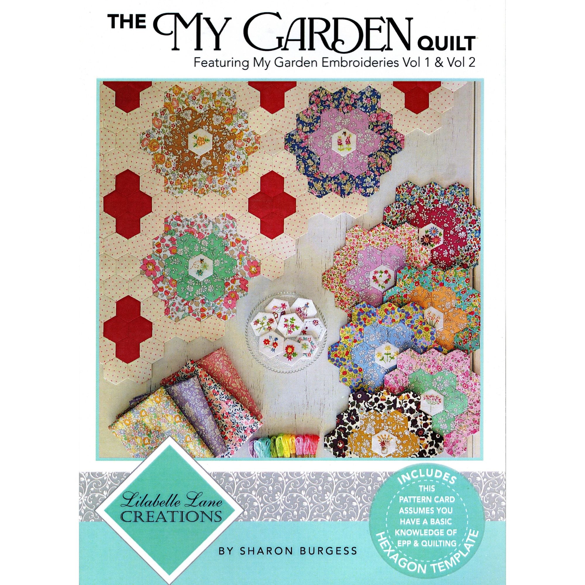 Lilabelle Lane Creations - My Garden EPP Quilt - Creative Card