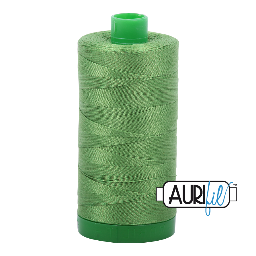 Aurifil Cotton Mako 1114 Grass Green Thread Ne 40 1000m