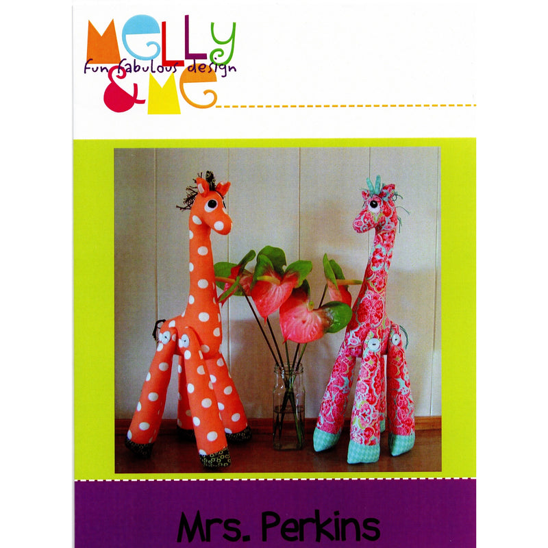 Melly and Me Soft Toy Pattern: Mrs Perkins