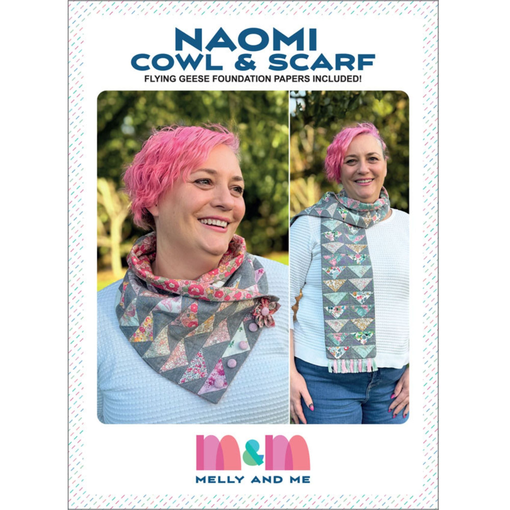 Melly and Me Sewing Pattern: Naomi Cowl and Scarf