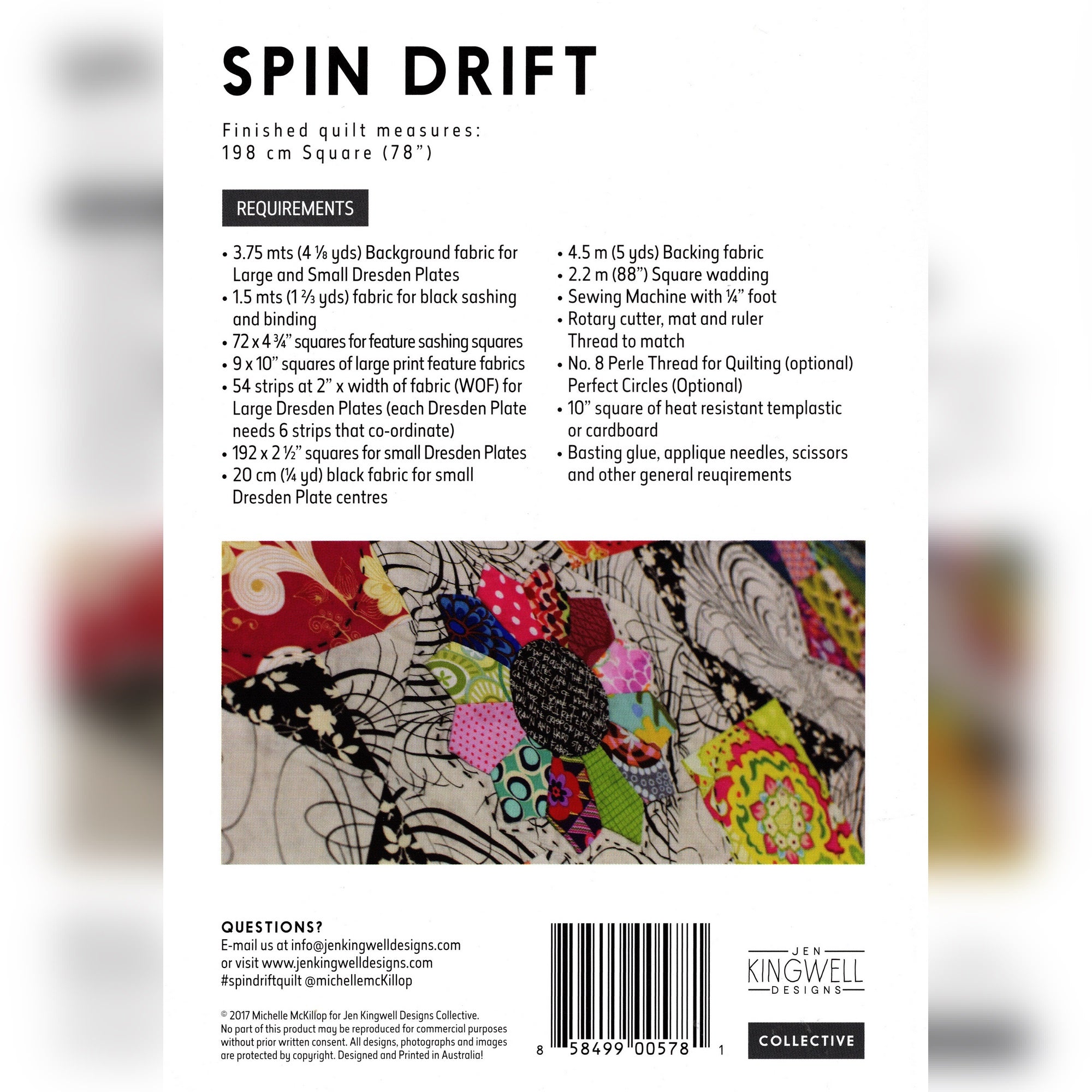 Michelle McKillip: Spin Drift Quilt Pattern