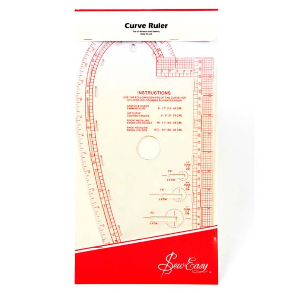 Sew Easy Curved Ruler Imperial and Metric