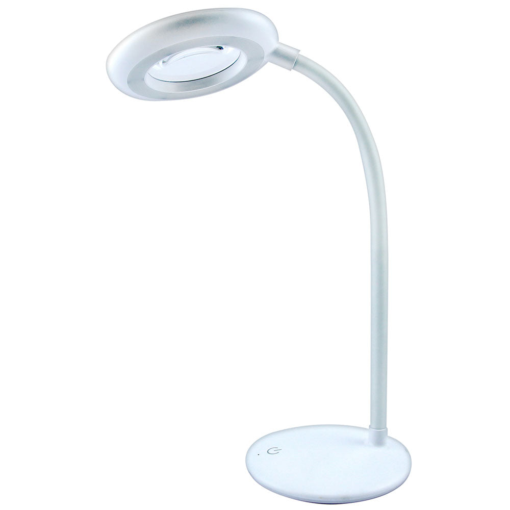 TRIUMPH Piccolo Series LED Rechargeable Magnifying Desk Lamp with USB