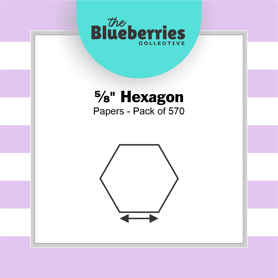 Blueberries Collective: English Paper Piecing Hexagons 5/8 Inch 570 pcs