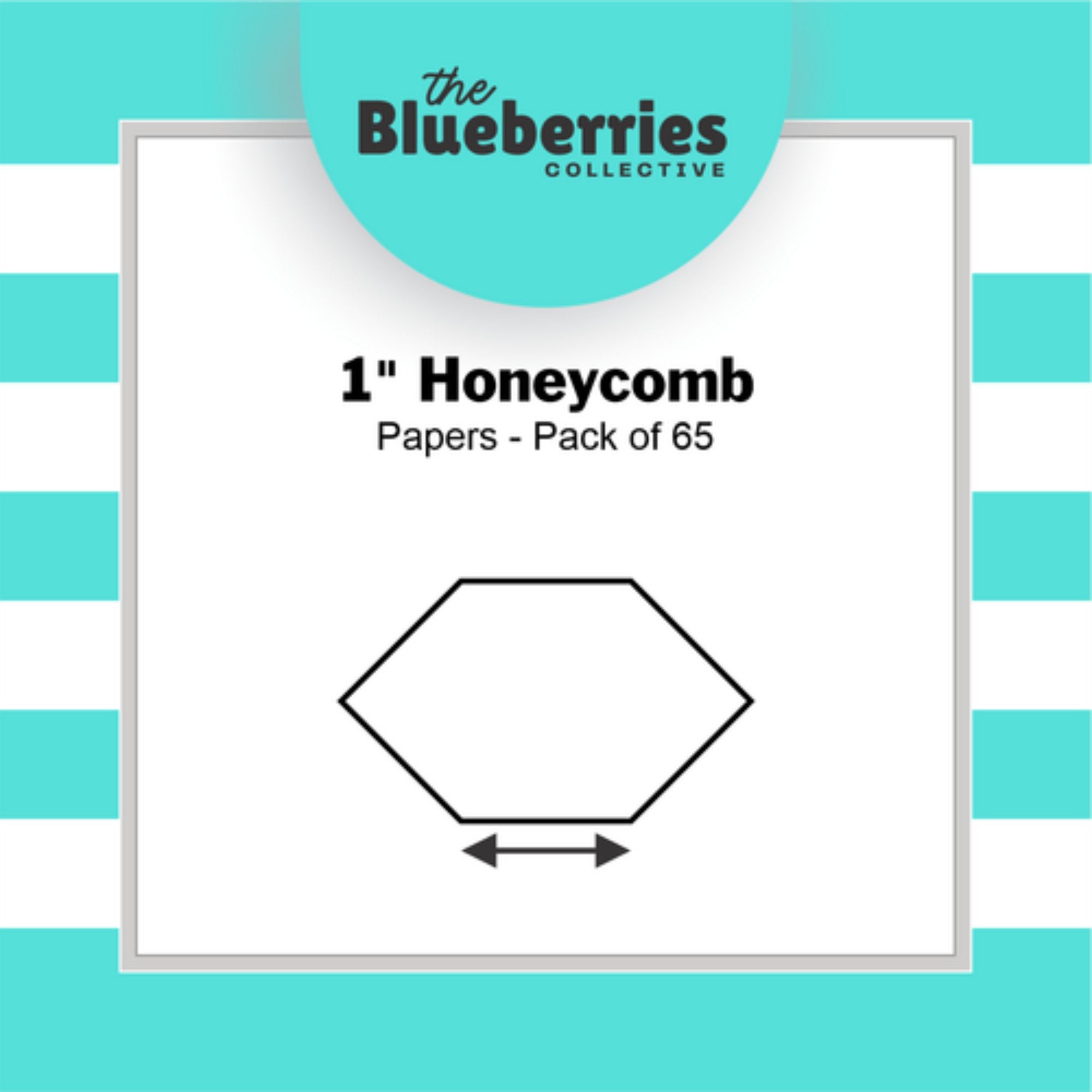 Blueberries Collective: English Paper Piecing Honeycomb 1 Inch 65 pcs