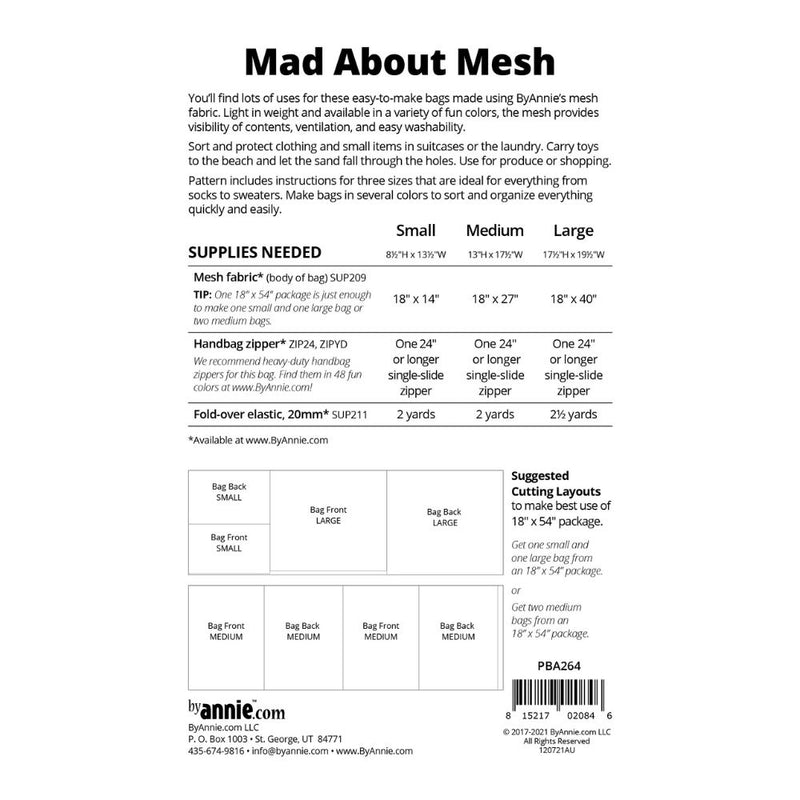 ByAnnie: Mad About Mesh Bag Pattern