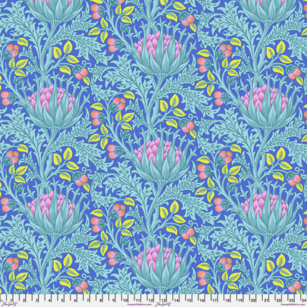 Kaffe x Morris & Co: Artichoke Blue PWKW001-BLUE