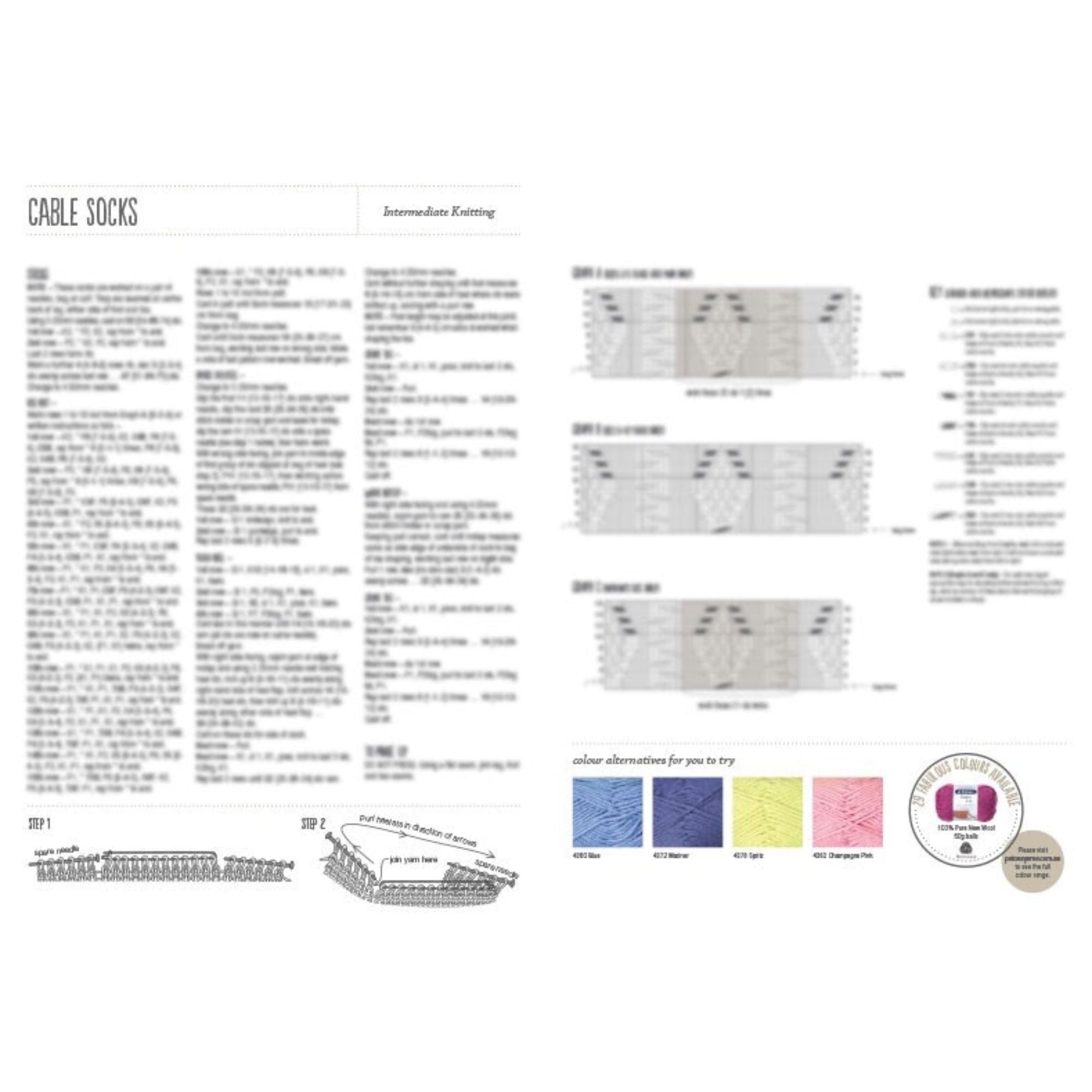 Patons: Cable Socks 0020