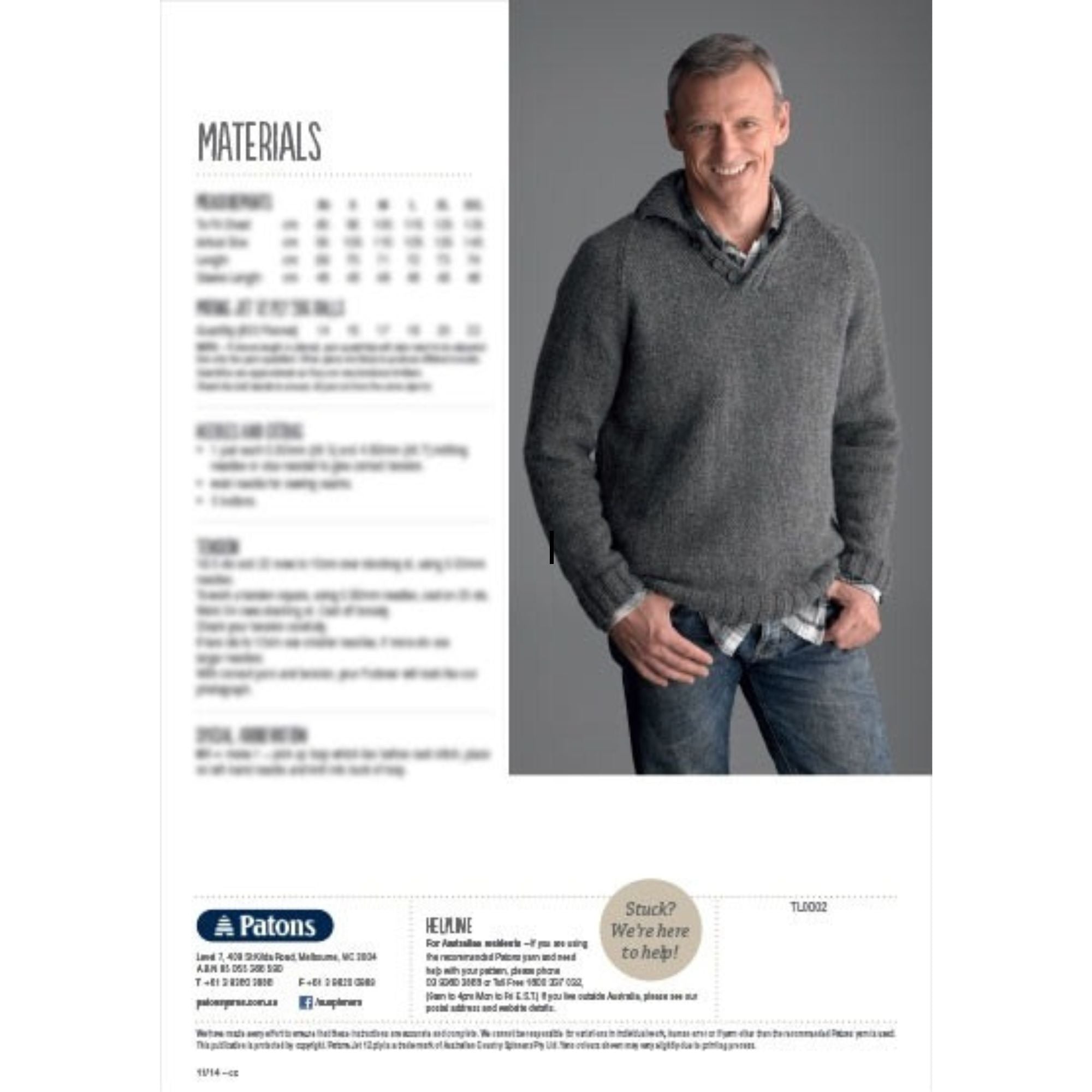 Patons: Men's Pullover 0016