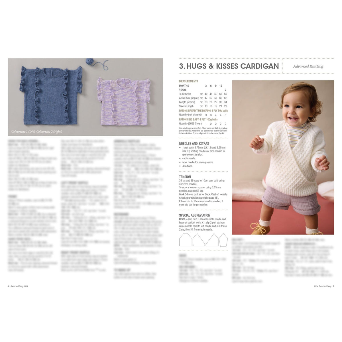 Patons: Sweet and Snug Knitting Patterns 8034