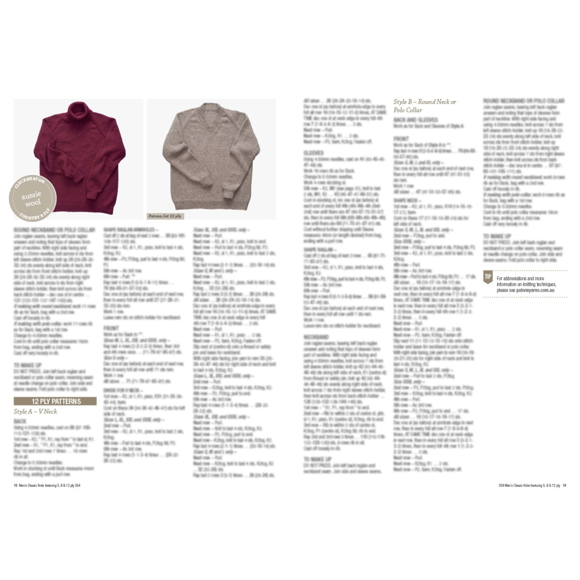 Patons: Men's Classic Knits 354