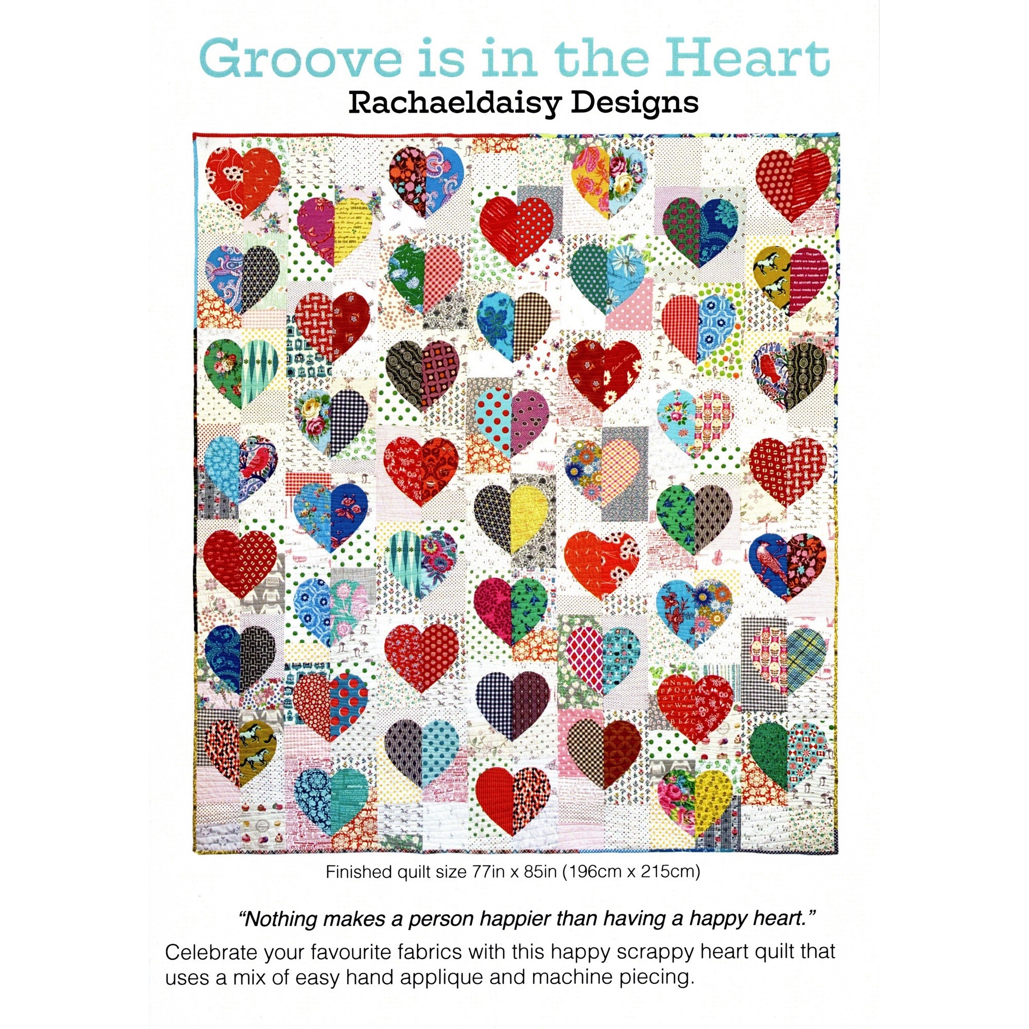 Rachaeldaisy Designs: Groove in the Heart Quilt Pattern