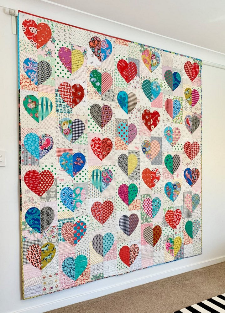 Rachaeldaisy Designs: Groove in the Heart Quilt Pattern