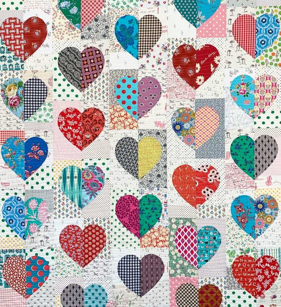 Rachaeldaisy Designs: Groove in the Heart Quilt Pattern
