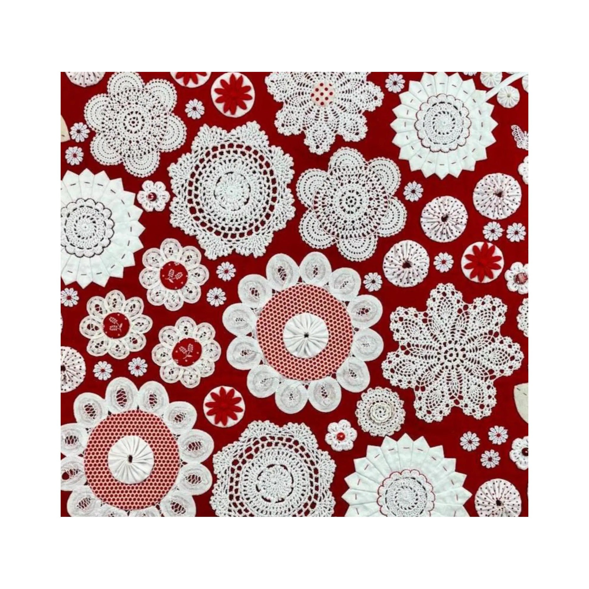 Rachaeldaisy Designs: Blooming Doilies Quilt Pattern PAPER Pattern