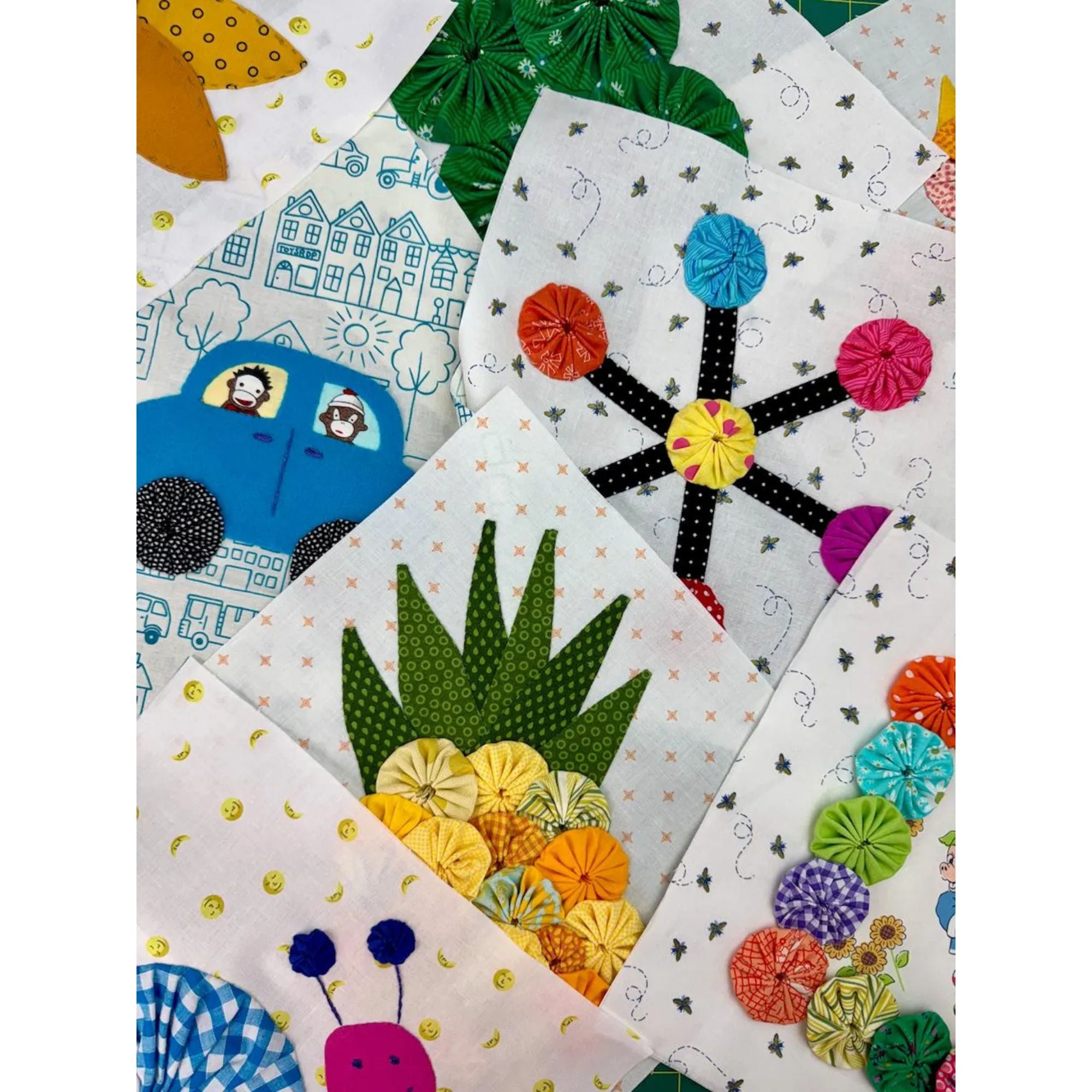 Rachaeldaisy Designs: YoYo Playtime Quilt Pattern PAPER Pattern