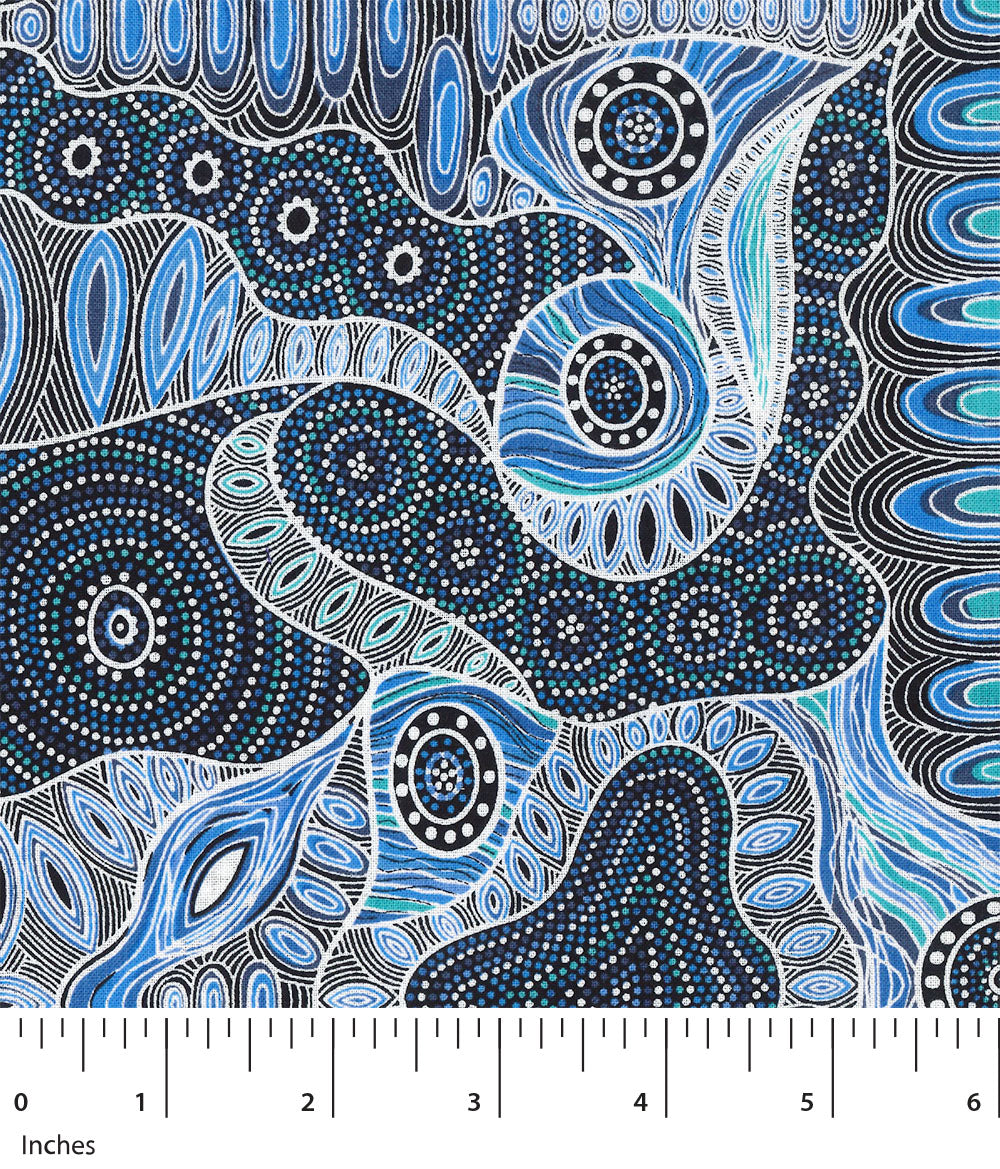 Aboriginal Design: Regeneration in Blue by Heather Kennedy