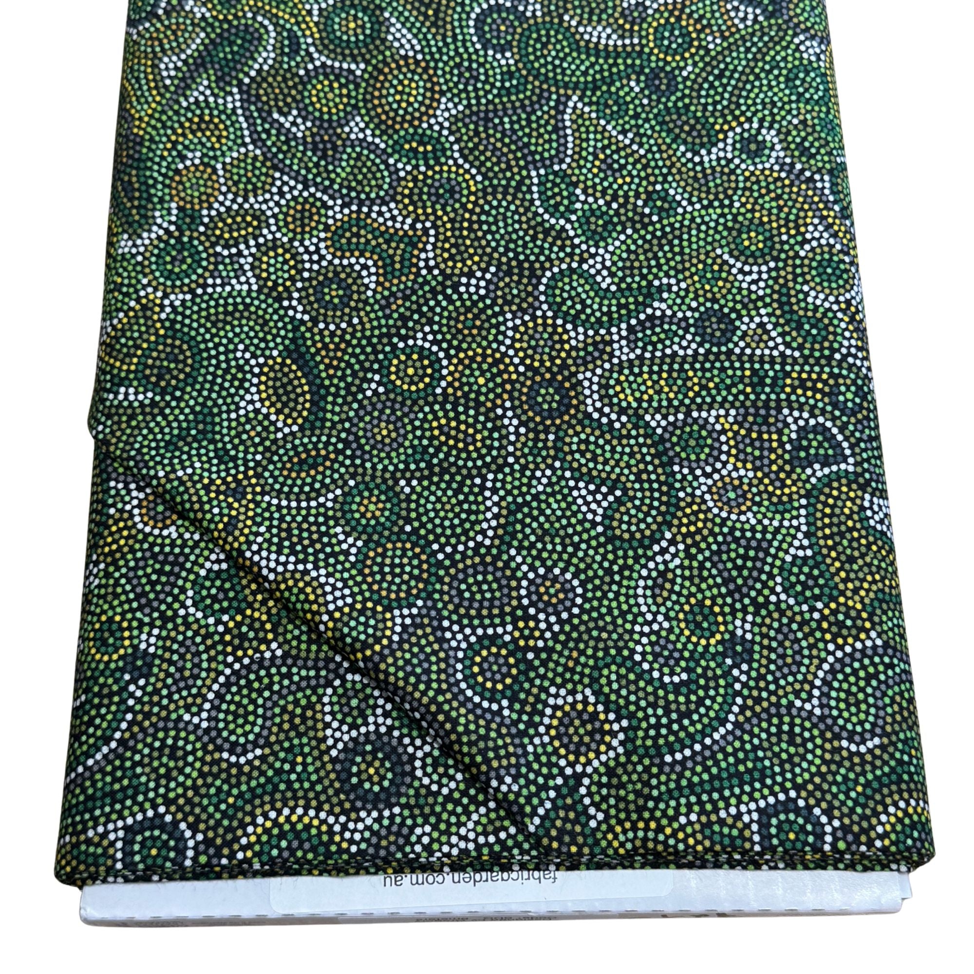 Aboriginal Design: Seashell Dreaming in Green by Gregory Mathews