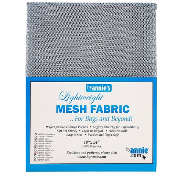 byAnnie: Mesh Lightweight Fabric 18 x 54 Inch Pewter