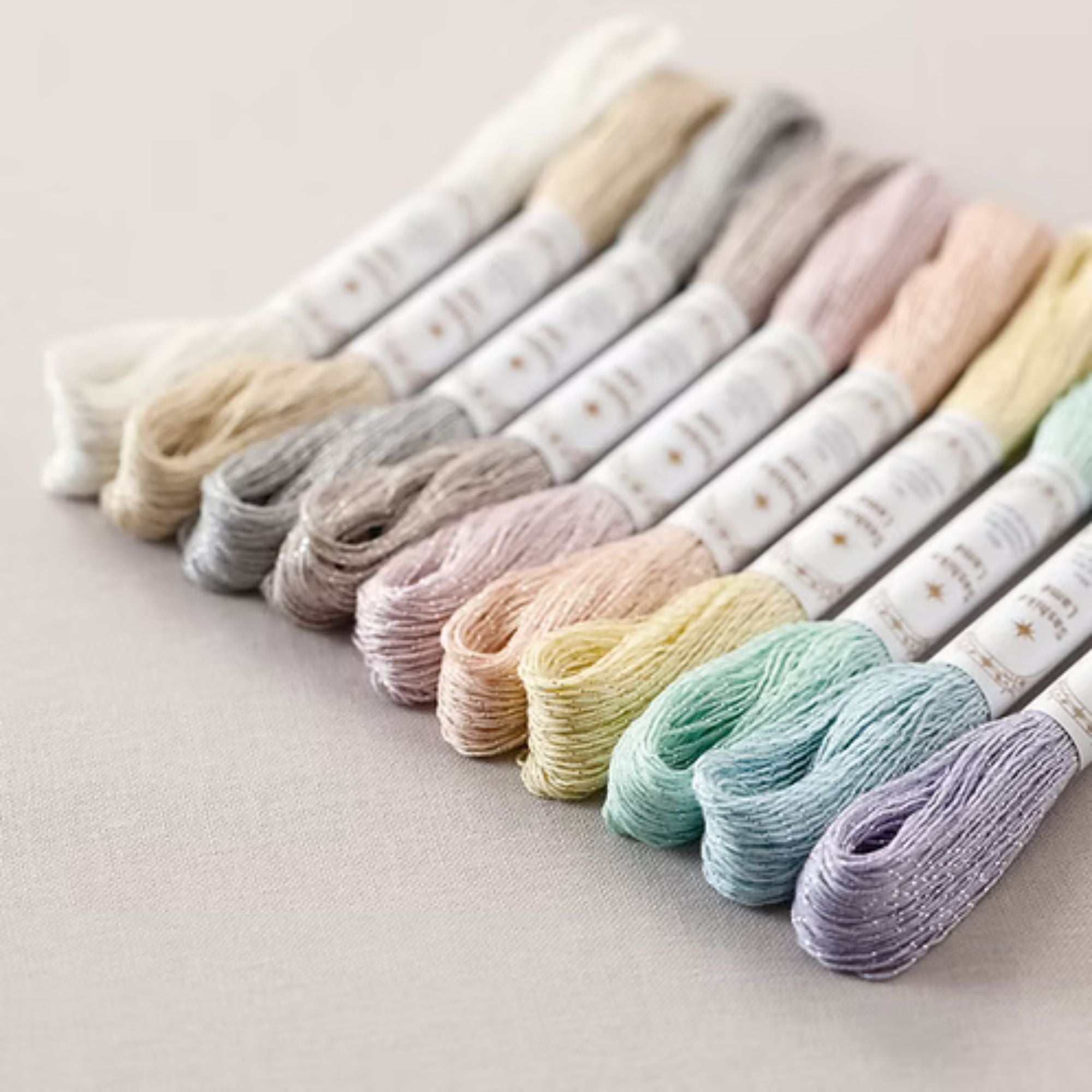 Sashiko Thread Collection - Lame #1 Pastels