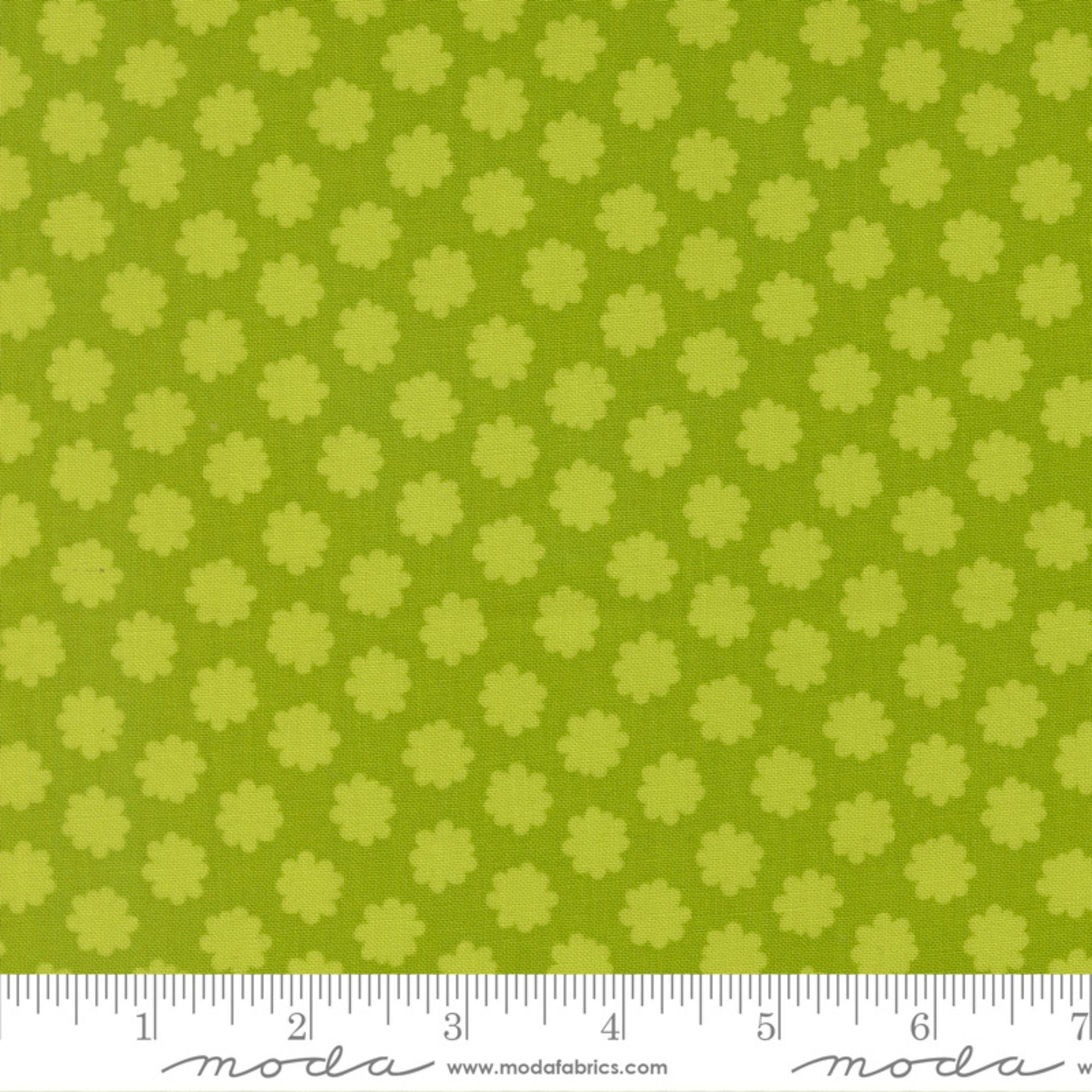 Scenery by Elizabeth Hartman Puffball Lime for Moda Fabrics 51276 14 RULER