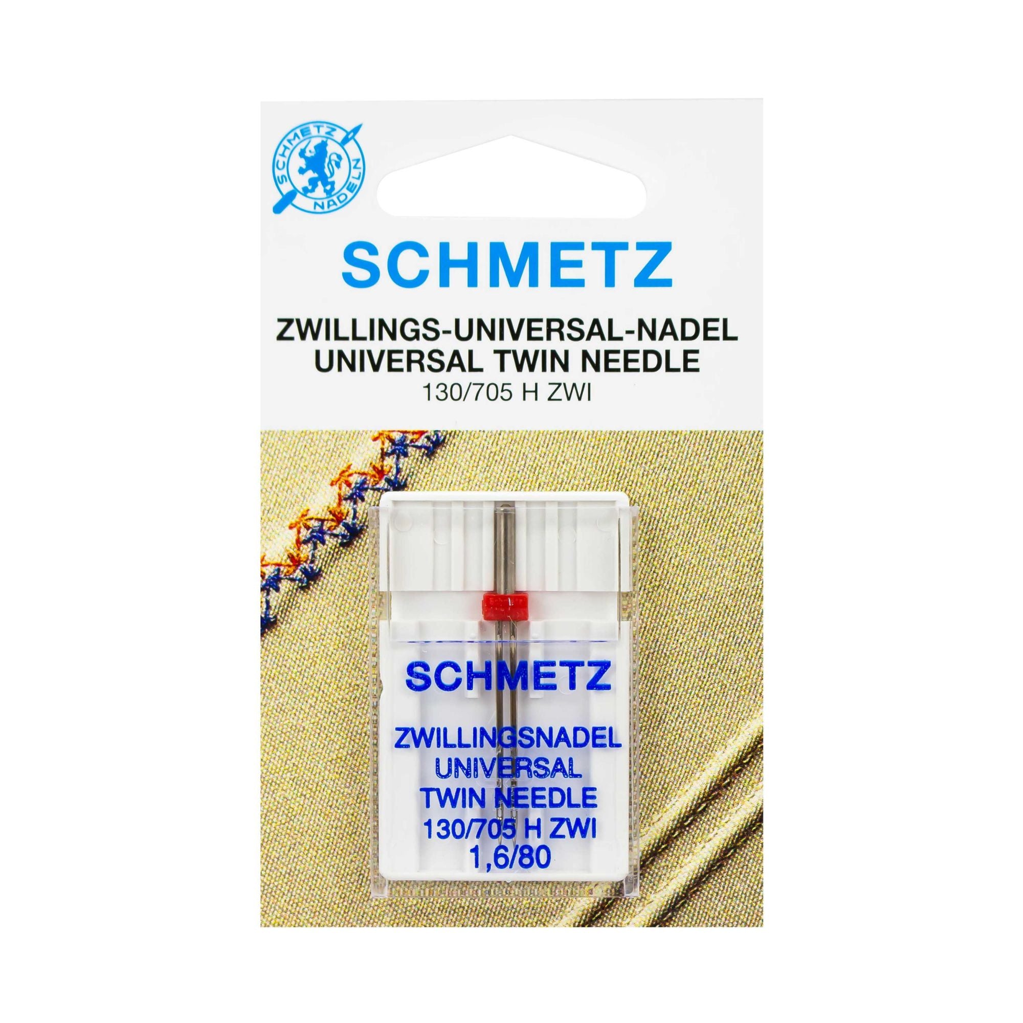 Schmetz CD Twin Sewing Machine Needles 80/1.60
