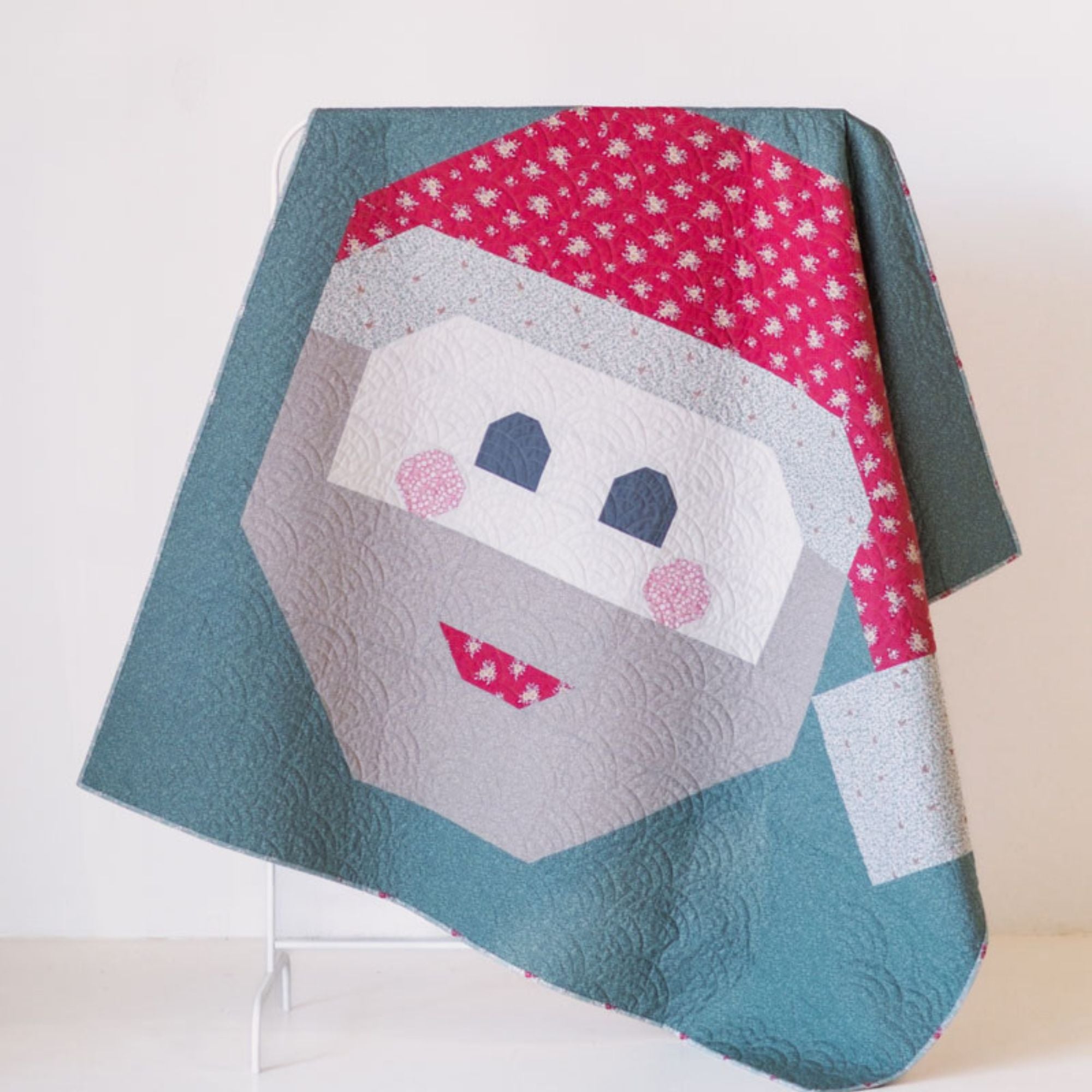 Tied with a Ribbon Pattern: Big Santa Quilt Pattern