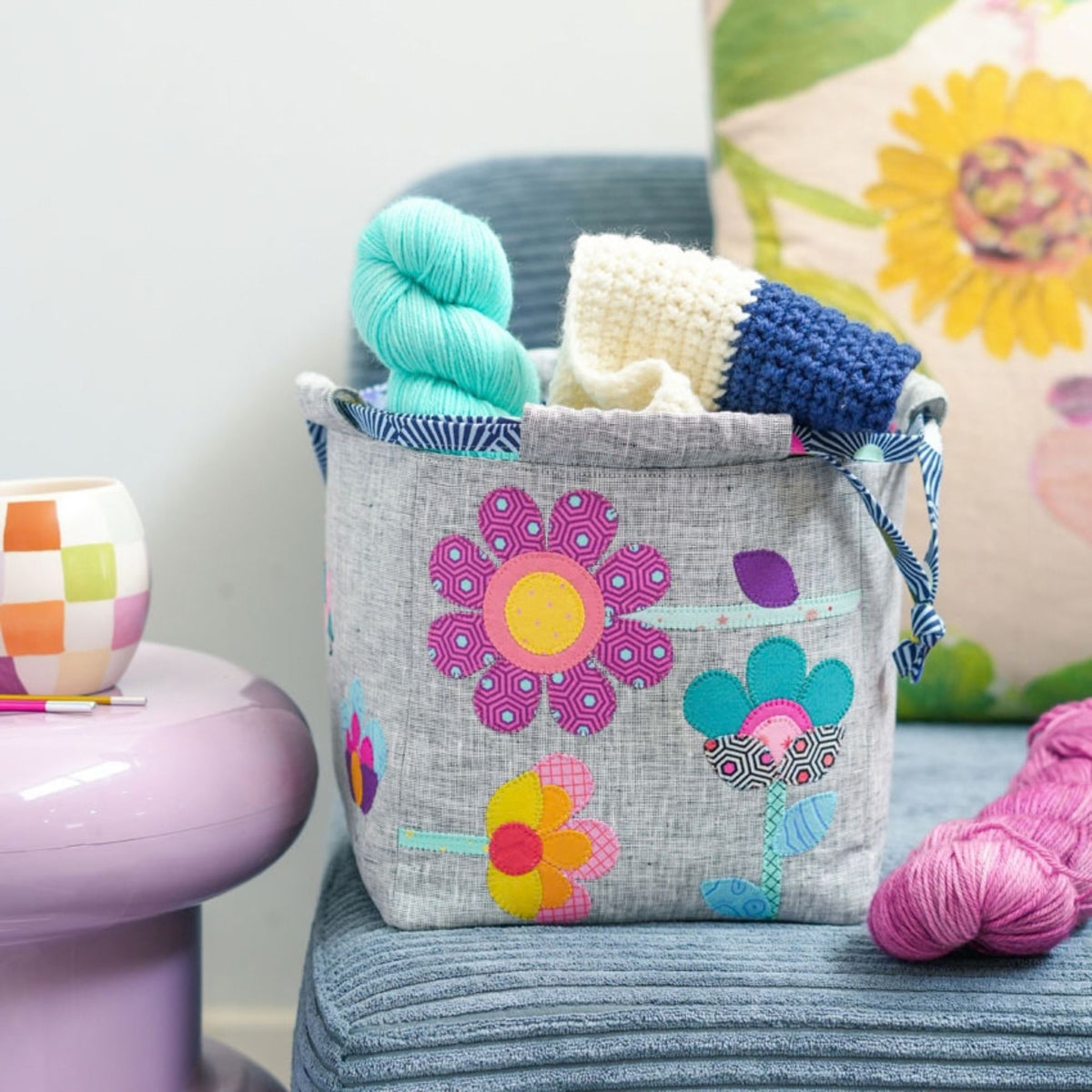 Tied with a Ribbon Pattern: Middi Mayfair Petals Pouch
