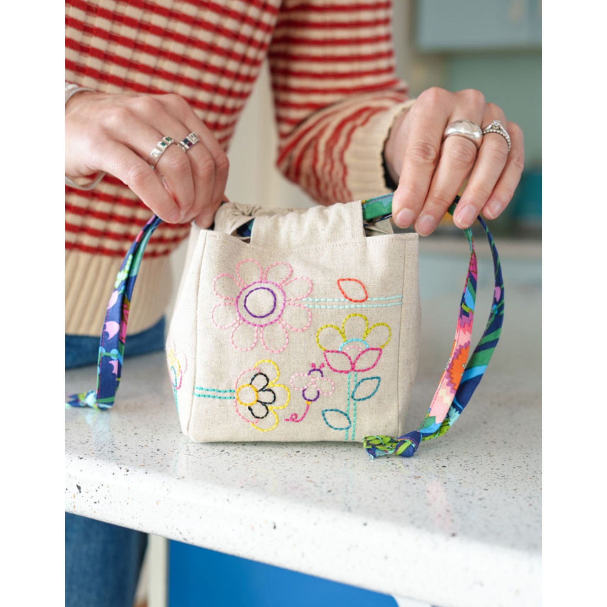 Tied with a Ribbon Pattern: Mini Mayfair Petals Pouch