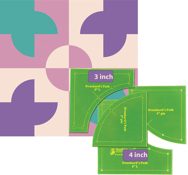Matilda's Own: Drunkards Path Acrylic Templates 3in + 4in