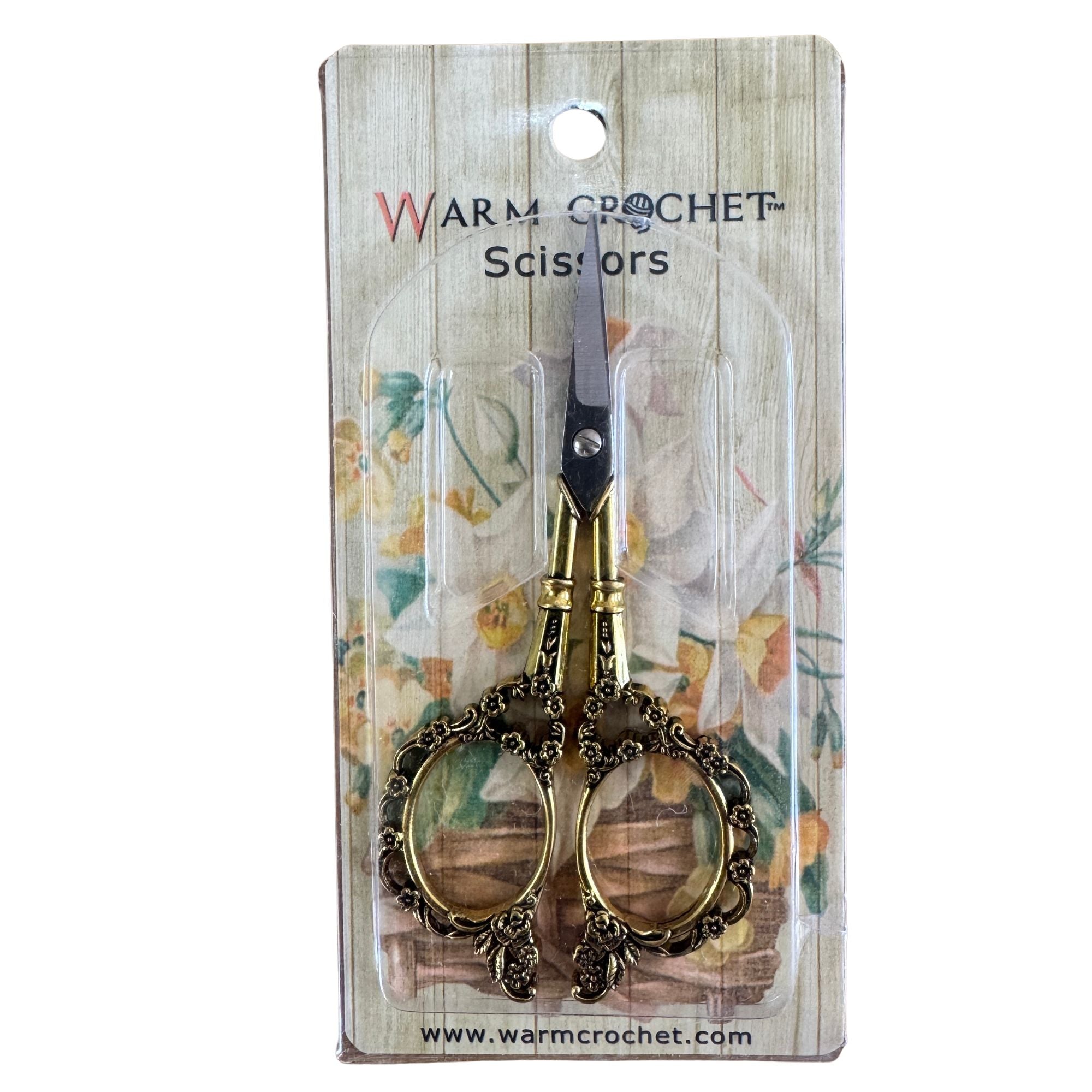 Warm Crochet Embroidery Scissors GOLD