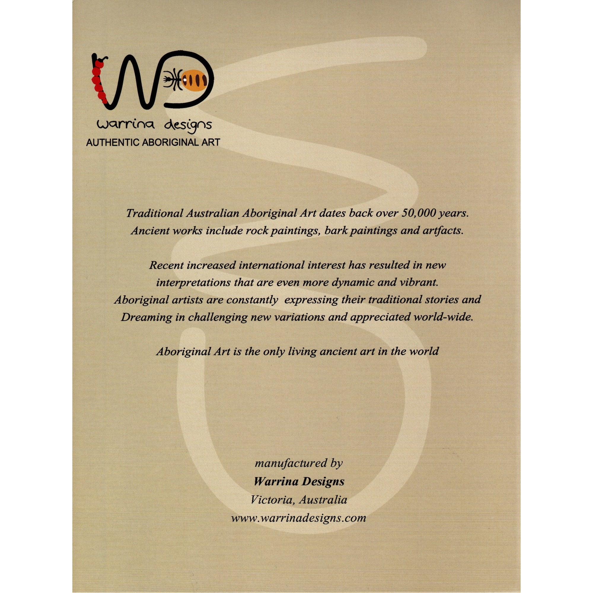 Fabric Pack: Aboriginal Designs 4 x 25cm pcs