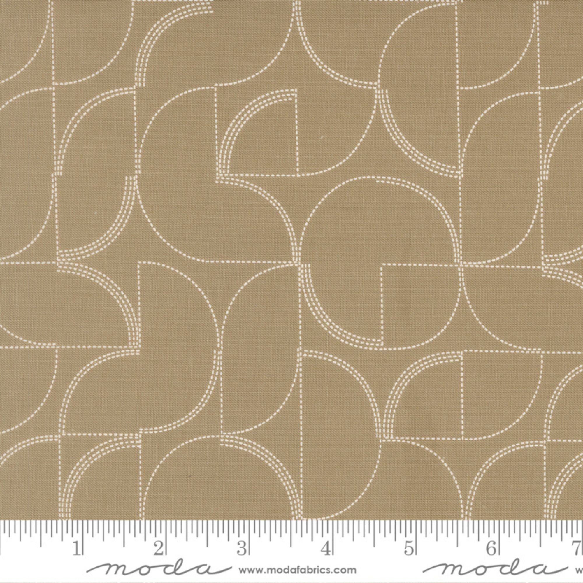 Zen Chic Mira Echo Taupe for Moda Fabrics 11672 16 RULER