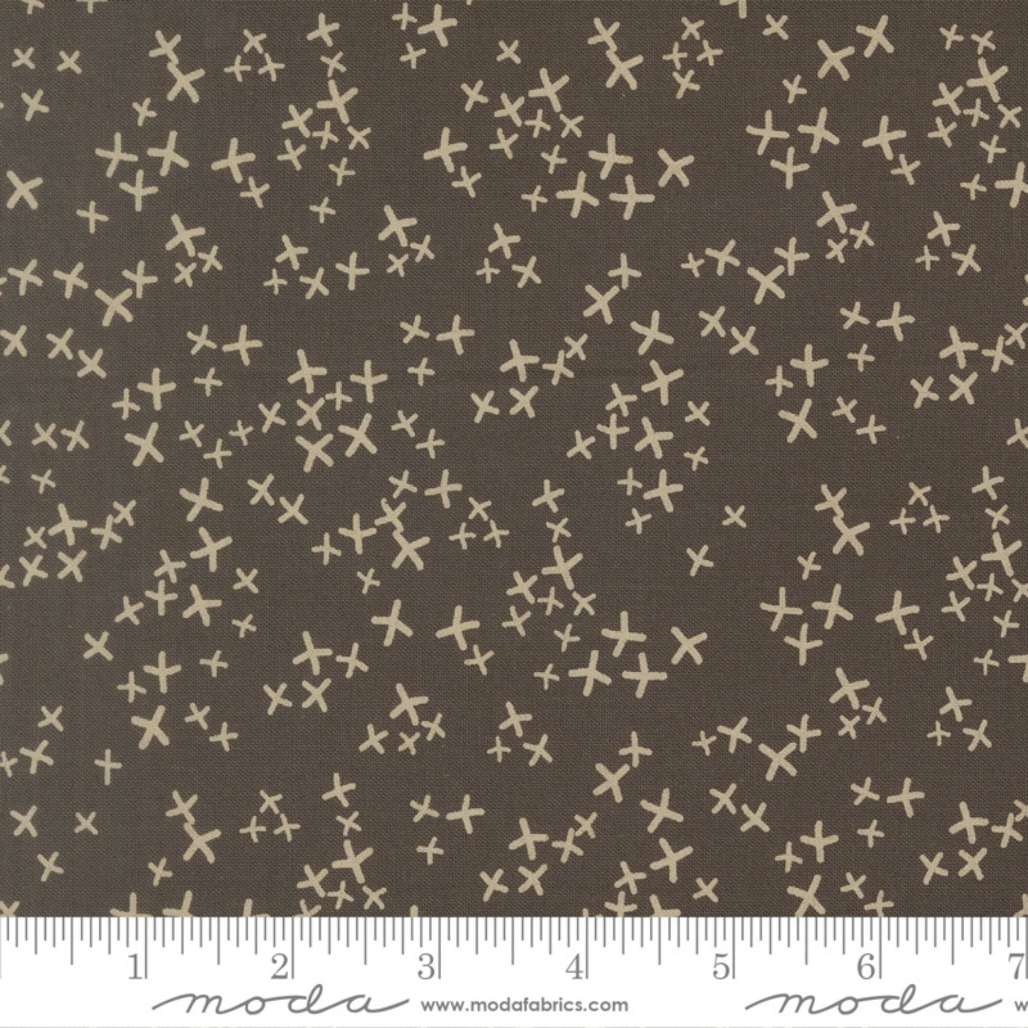 Zen Chic Mira Realm Charcoal for Moda Fabrics 11674 14 RULER