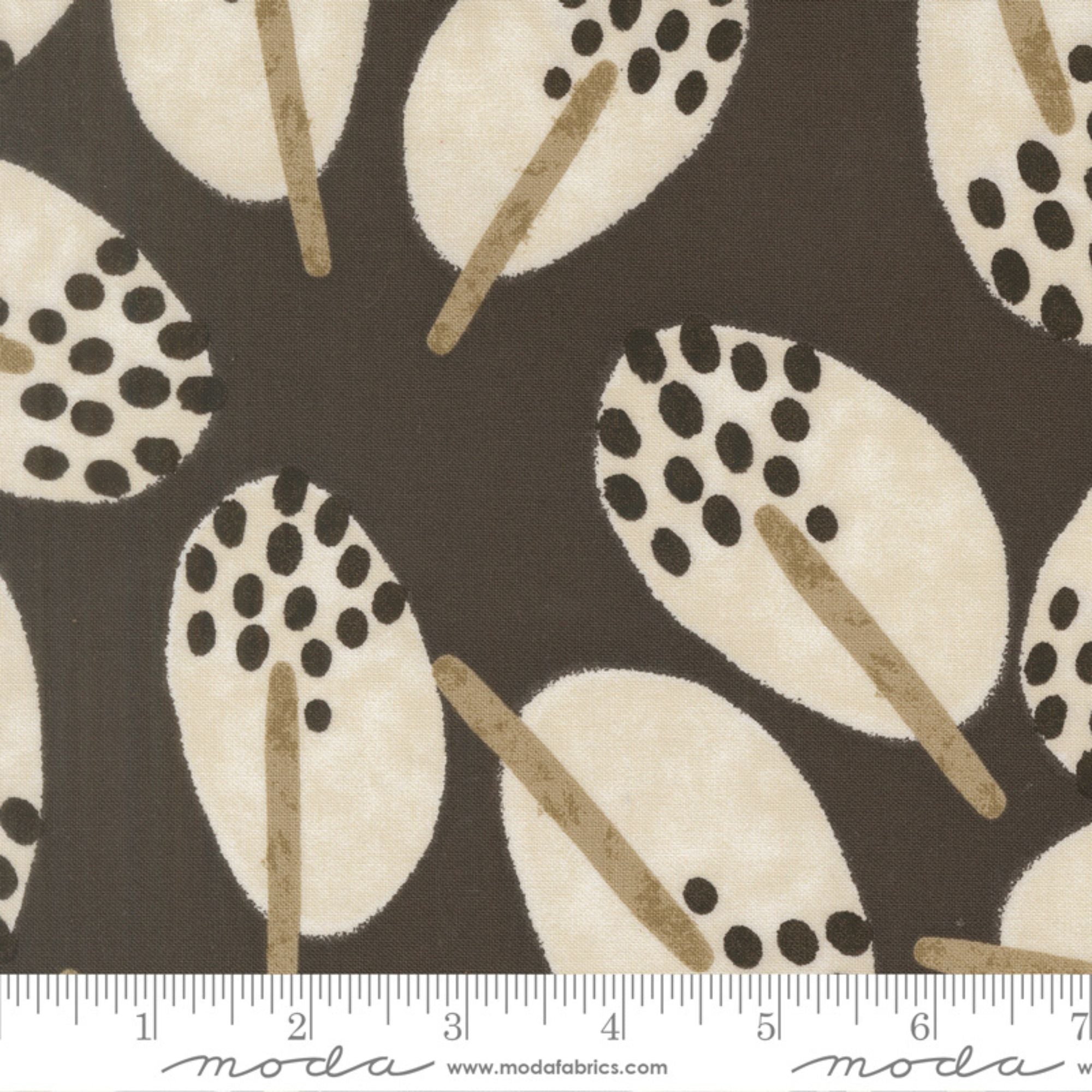 Zen Chic Mira Stillness Charcoal for Moda Fabrics 11670 14 RULER