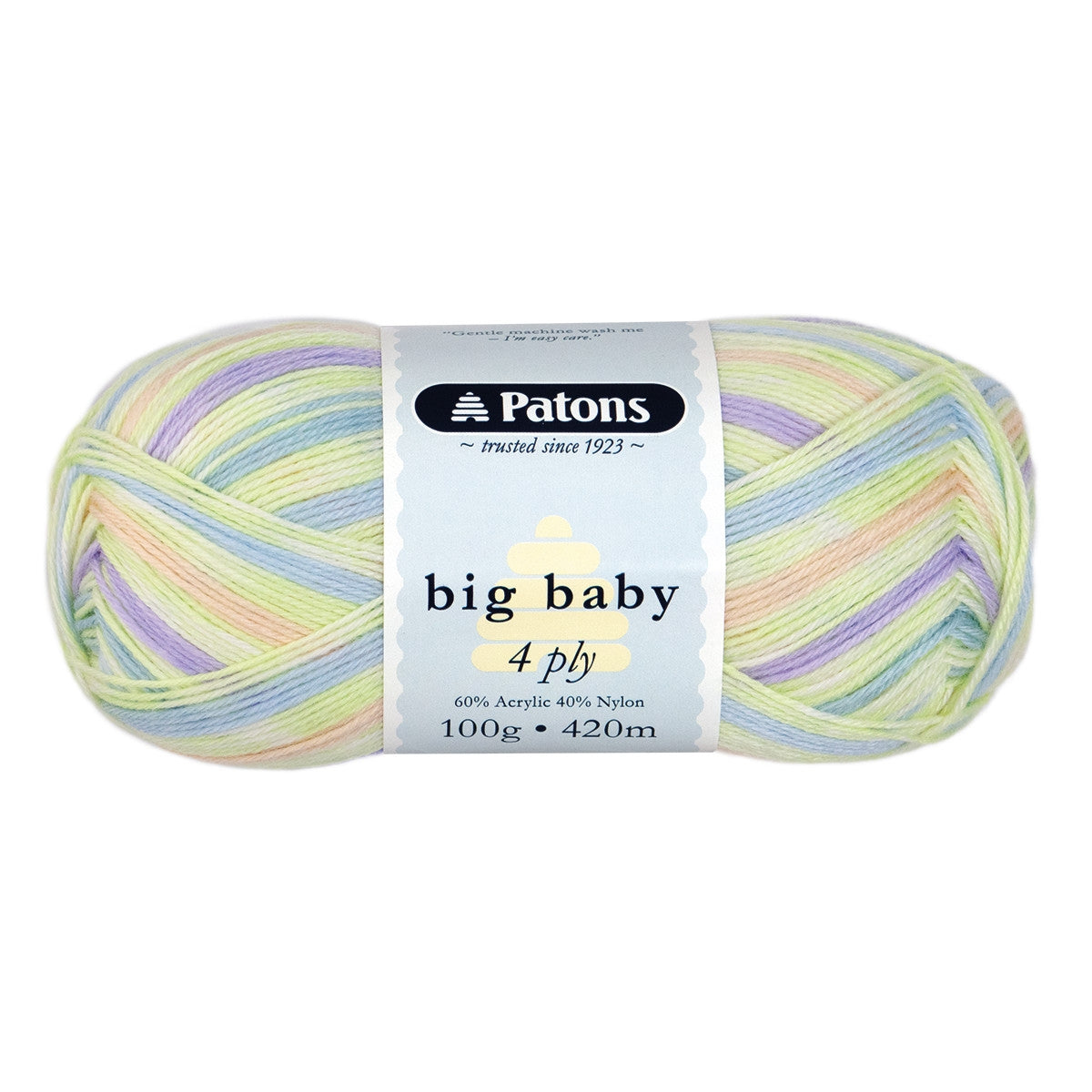 Patons Big Baby 4 Ply Yarn 3919 Watercolour Mix