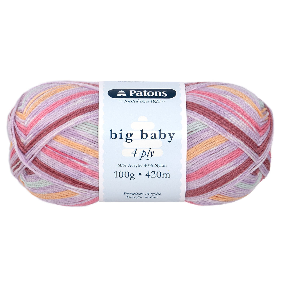 Patons Big Baby 4 Ply Yarn Fairy Garden Mix 3920