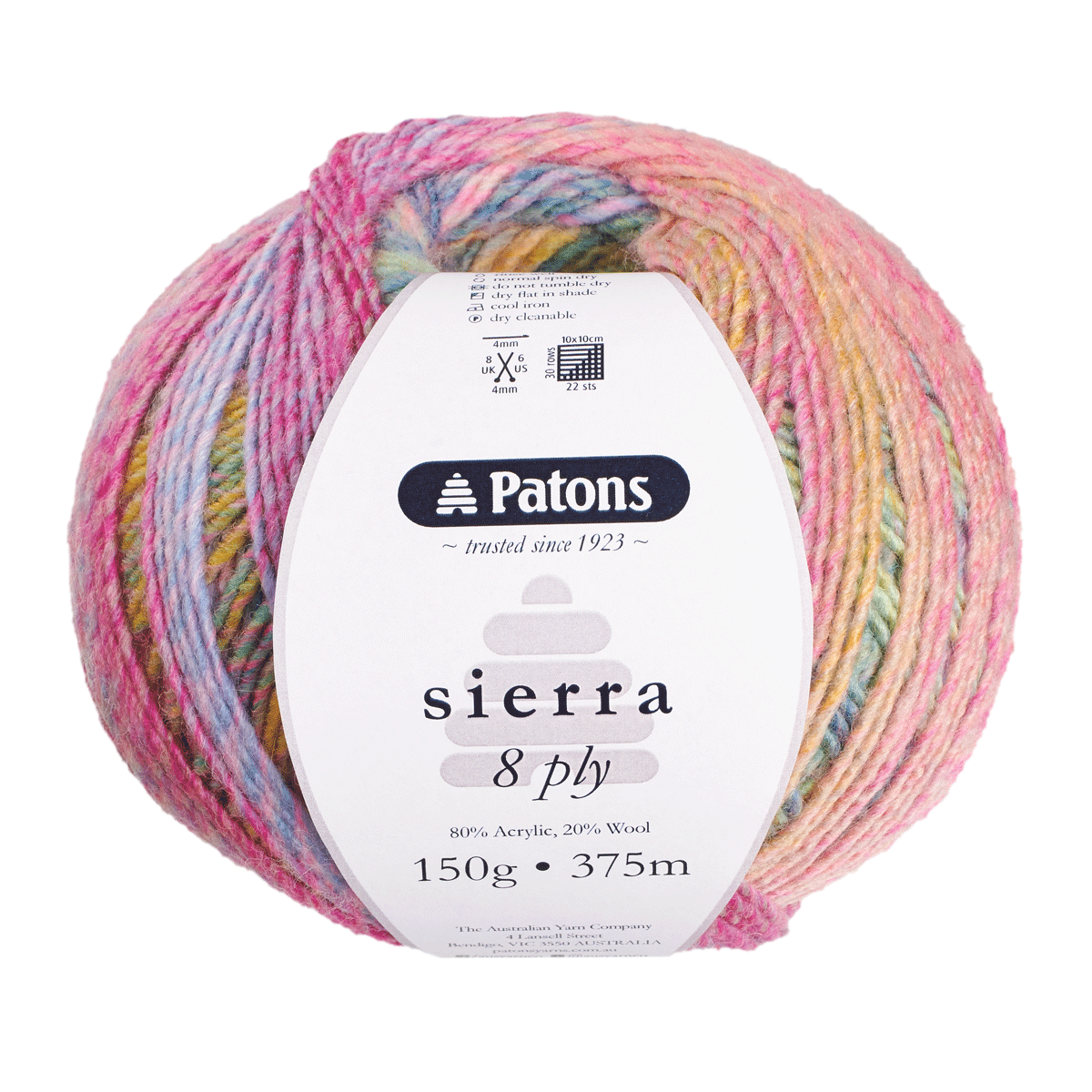 Patons Sierra 8 Ply YarnPatons Sierra 8 Ply YarnPatons Sierra 8 Ply Yarn