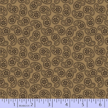 Road Well Travelled - Paisley on Beige Background