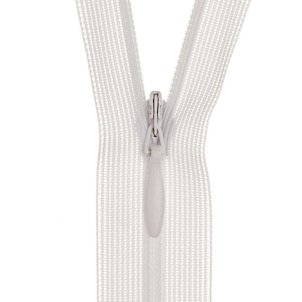56cm Birch Invisible Zipper White