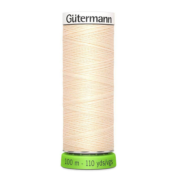 Gutermann Sew-All Polyester rPET Thread 100m/110 yds Col 414 - Blonde Cream