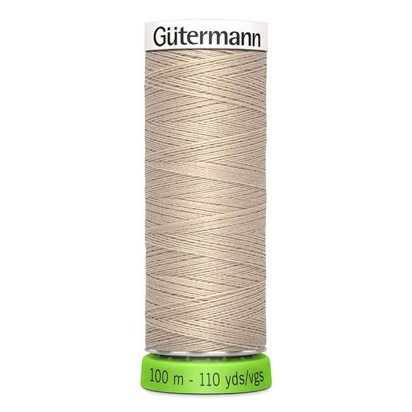 Gutermann Sew-all Polyester rPET Thread, 100m (110 yards) Colour 722 - Sand